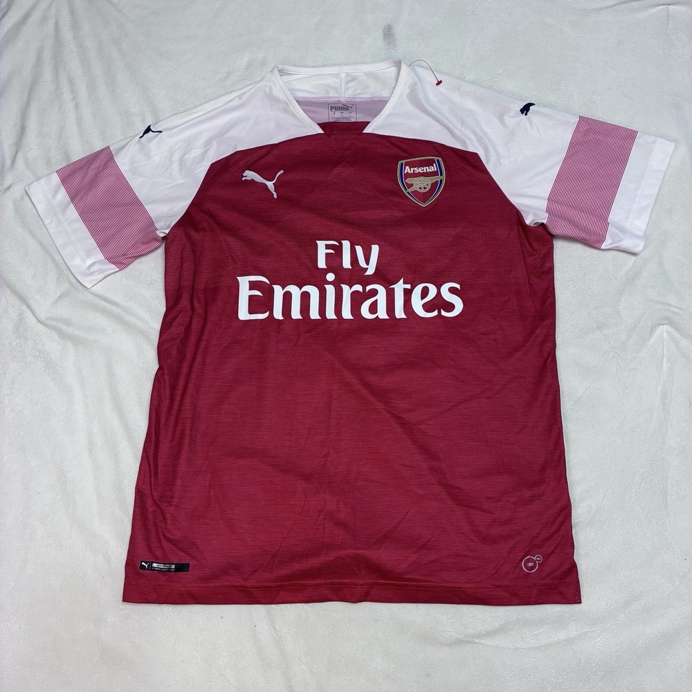 Puma Arsenal Home Soccer Jersey Red White 2018 2019 Bloodworth Mens Large